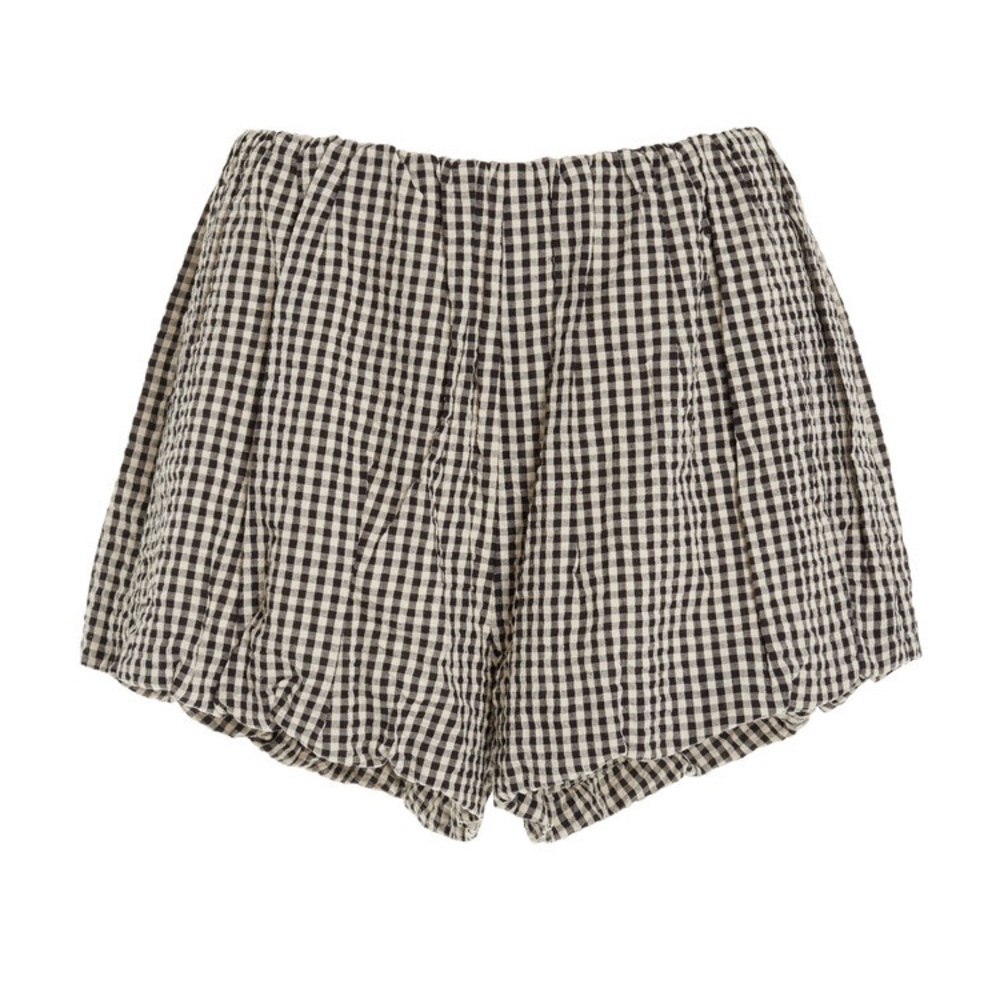 Posse Aurelia Gingham Cotton Shorts